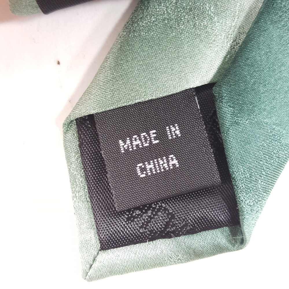 NWT J. Garica Mens 100% Silk Green Blue Tie - Picture 5 of 8